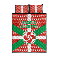 Basque Country Flag Quilt Bed Set Autonomous Community of Spain - Wonder Print Shop