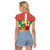 Basque Country Flag Raglan Cropped T Shirt Autonomous Community of Spain - Wonder Print Shop