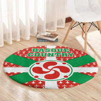 Basque Country Flag Round Carpet Autonomous Community of Spain - Wonder Print Shop