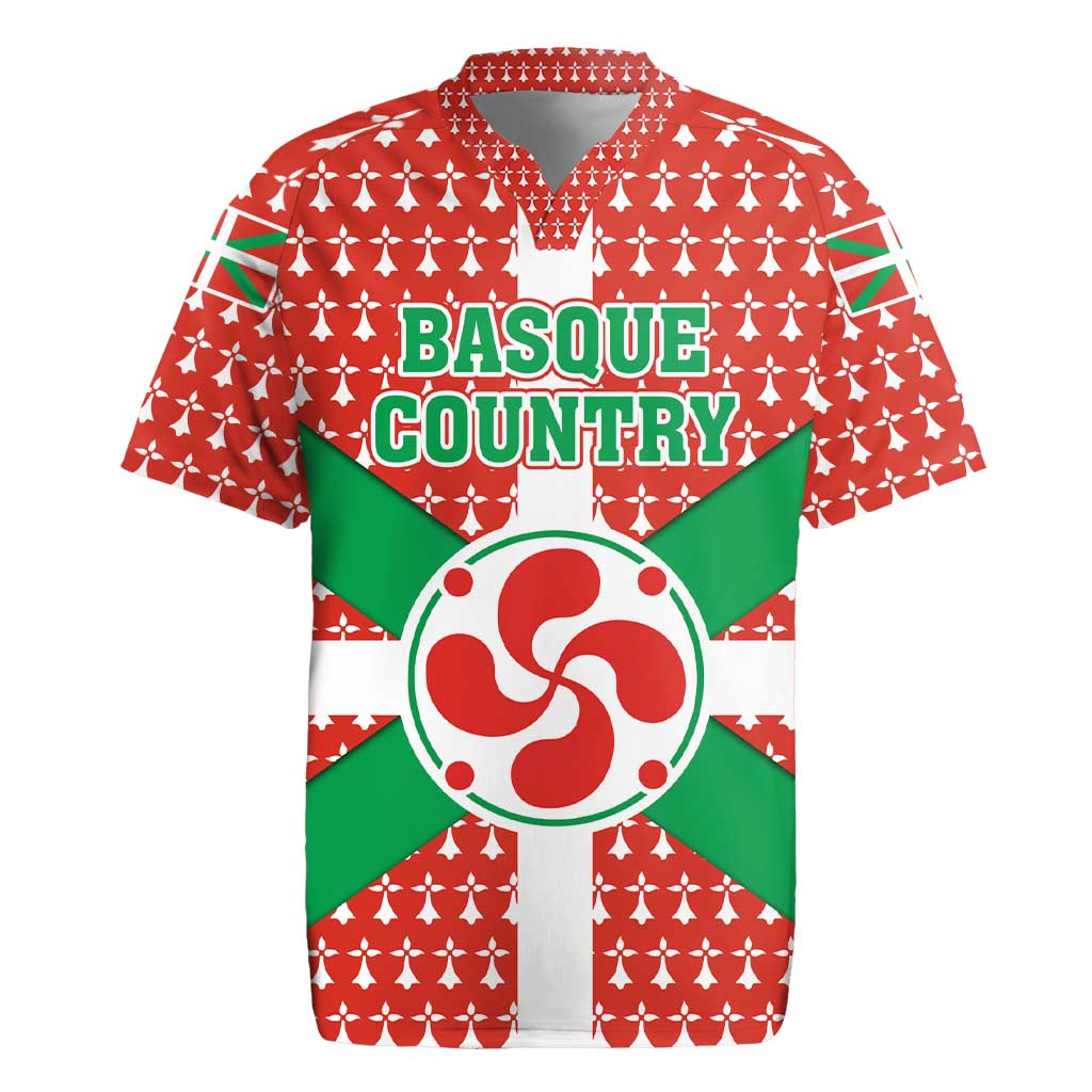 Basque Country Flag Rugby Jersey Autonomous Community of Spain - Wonder Print Shop