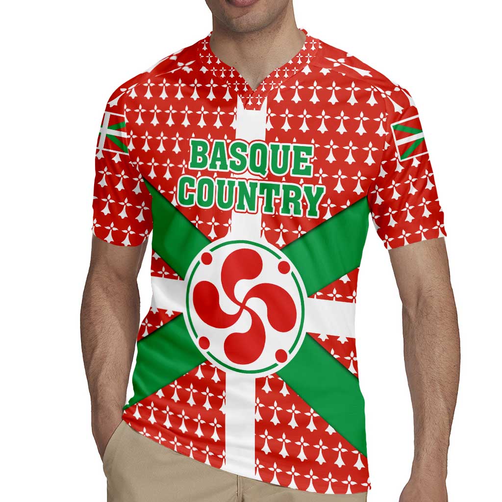 Basque Country Flag Rugby Jersey Autonomous Community of Spain - Wonder Print Shop