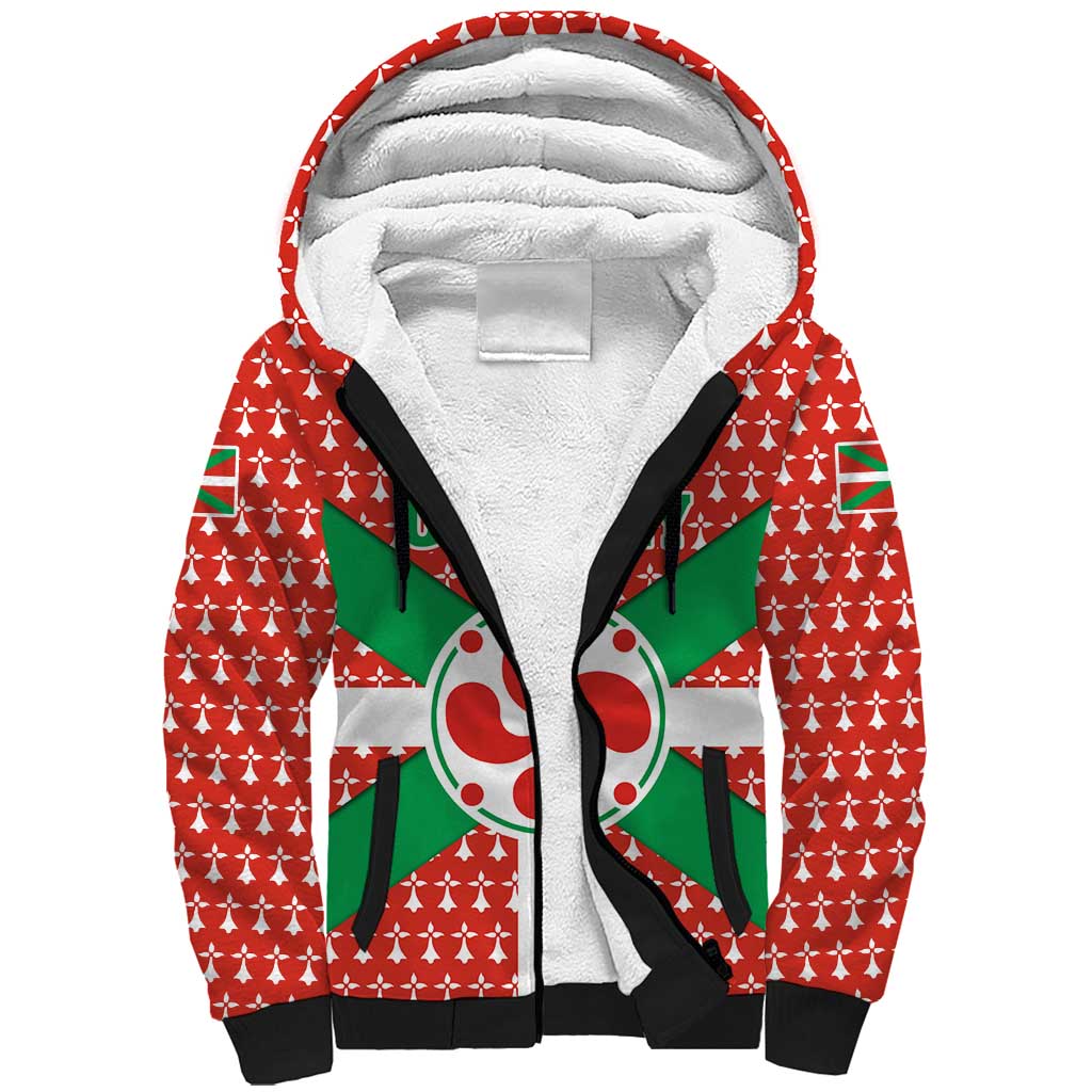 Basque Country Flag Sherpa Hoodie Autonomous Community of Spain - Wonder Print Shop