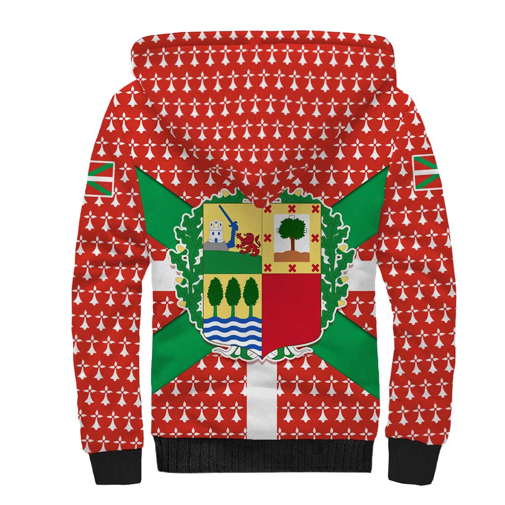 Basque Country Flag Sherpa Hoodie Autonomous Community of Spain - Wonder Print Shop