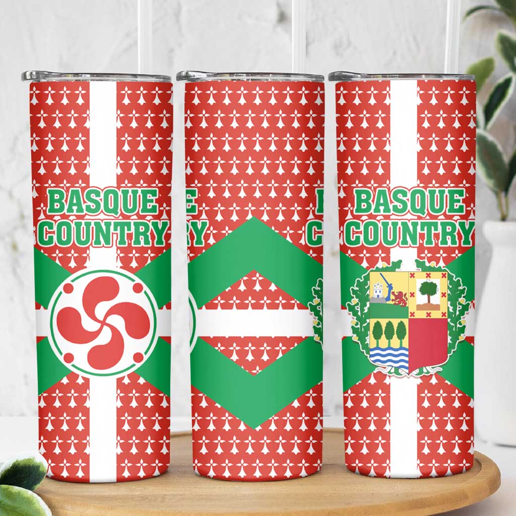Basque Country Flag Skinny Tumbler Autonomous Community of Spain - Wonder Print Shop
