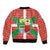 Basque Country Flag Sleeve Zip Bomber Jacket Autonomous Community of Spain - Wonder Print Shop
