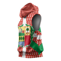Basque Country Flag Sleeveless Hoodie Autonomous Community of Spain - Wonder Print Shop