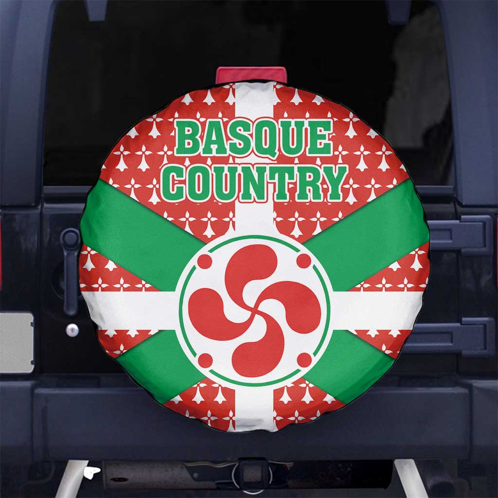 Basque Country Flag Spare Tire Cover Autonomous Community of Spain - Wonder Print Shop