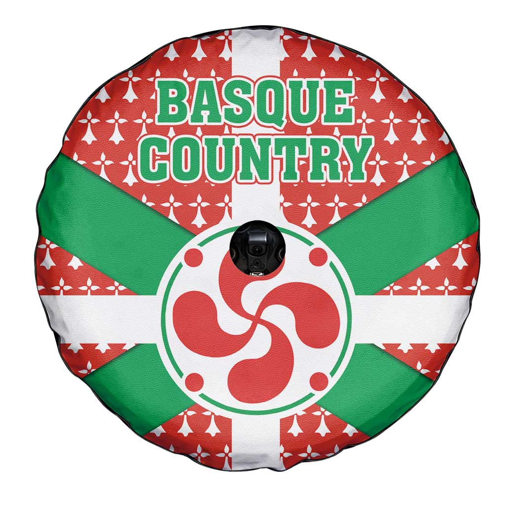 Basque Country Flag Spare Tire Cover Autonomous Community of Spain - Wonder Print Shop