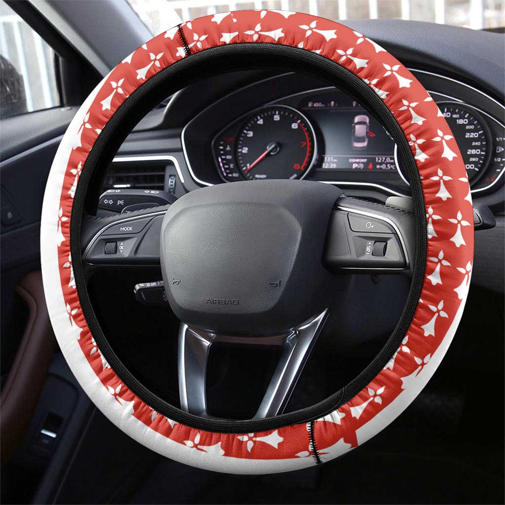 Basque Country Flag Steering Wheel Cover Autonomous Community of Spain - Wonder Print Shop