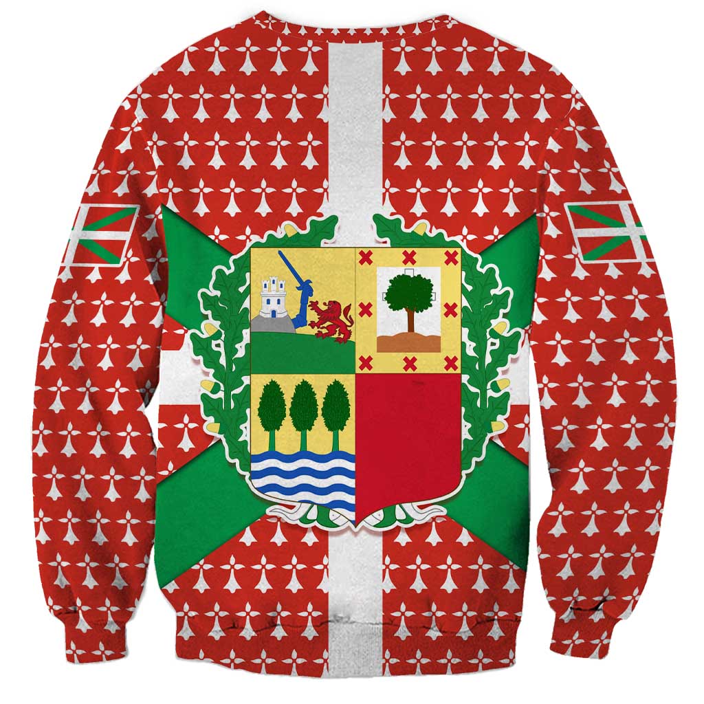 Basque Country Flag Sweatshirt Autonomous Community of Spain - Wonder Print Shop