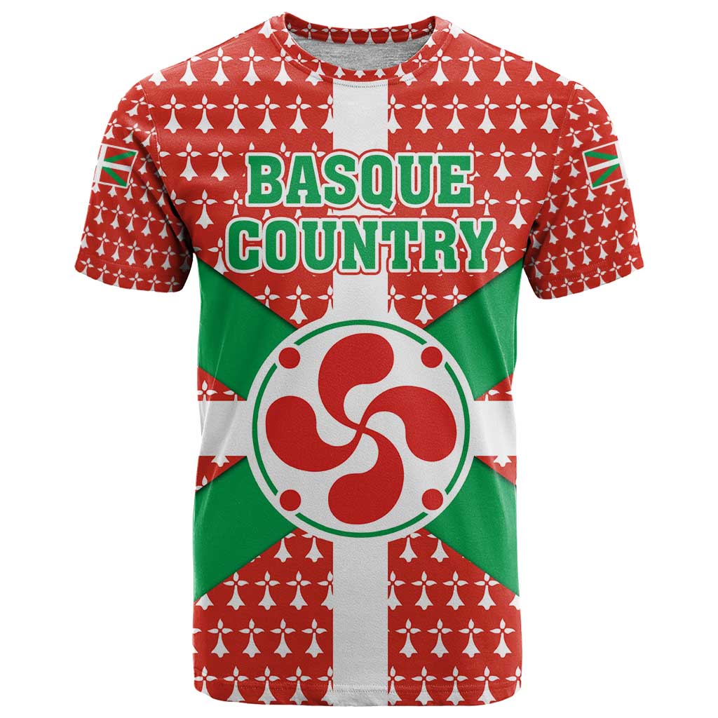 Basque Country Flag T Shirt Autonomous Community of Spain - Wonder Print Shop