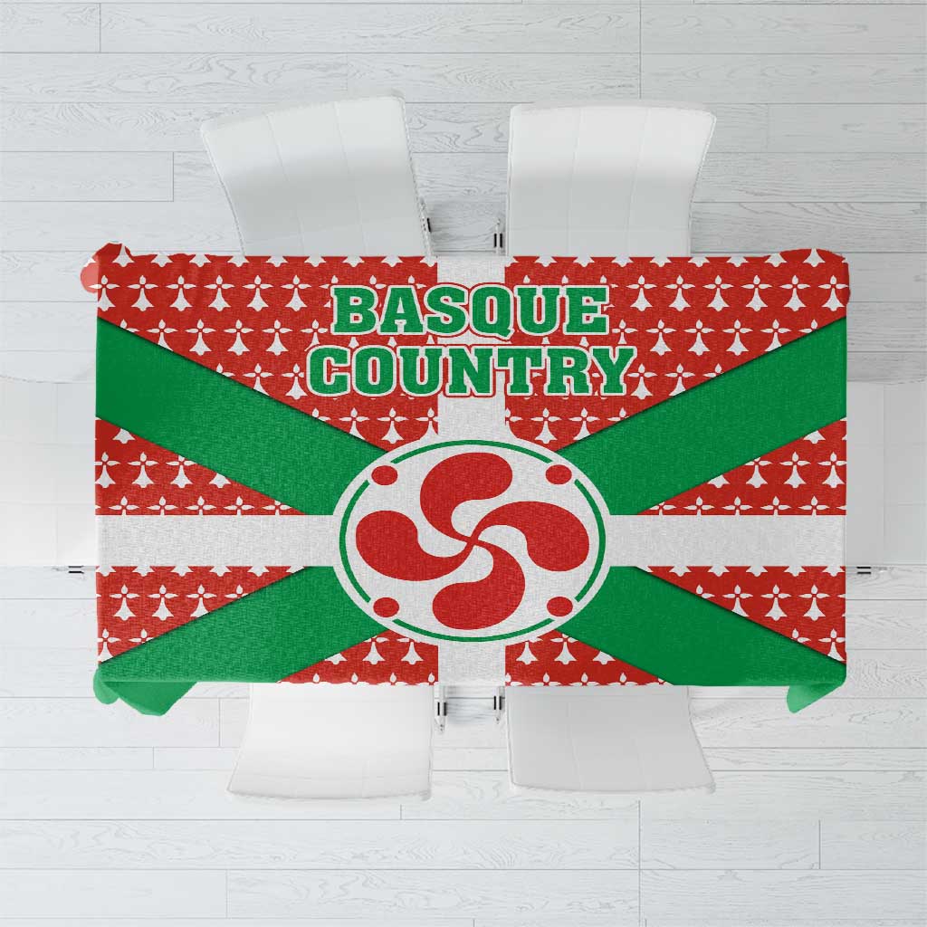 Basque Country Flag Tablecloth Autonomous Community of Spain - Wonder Print Shop