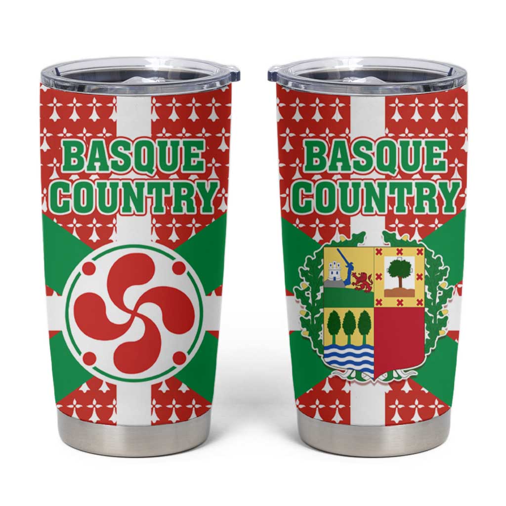 Basque Country Flag Tumbler Cup Autonomous Community of Spain - Wonder Print Shop