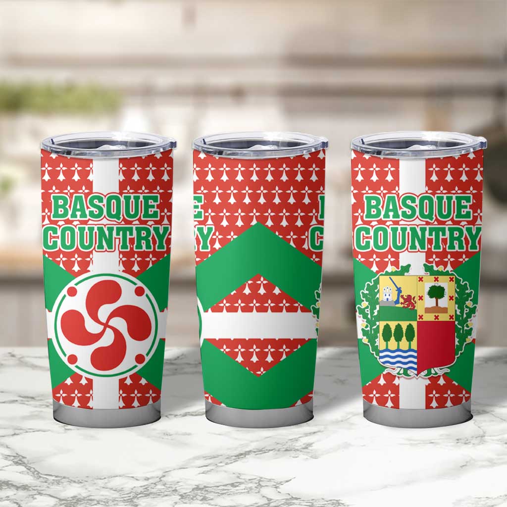 Basque Country Flag Tumbler Cup Autonomous Community of Spain - Wonder Print Shop