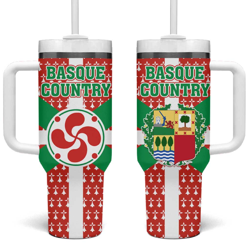 Basque Country Flag Tumbler With Handle Autonomous Community of Spain - Wonder Print Shop