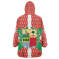 Basque Country Flag Wearable Blanket Hoodie Autonomous Community of Spain - Wonder Print Shop