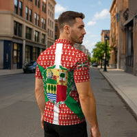 Basque Country Flag Zipper Polo Shirt Autonomous Community of Spain - Wonder Print Shop