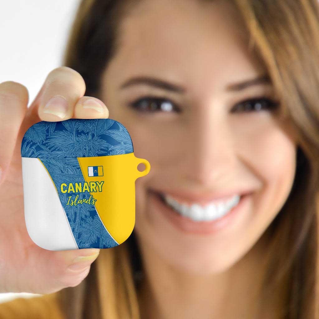 Canary Islands Flag AirPods Case Autonomous Community of Spain - Wonder Print Shop