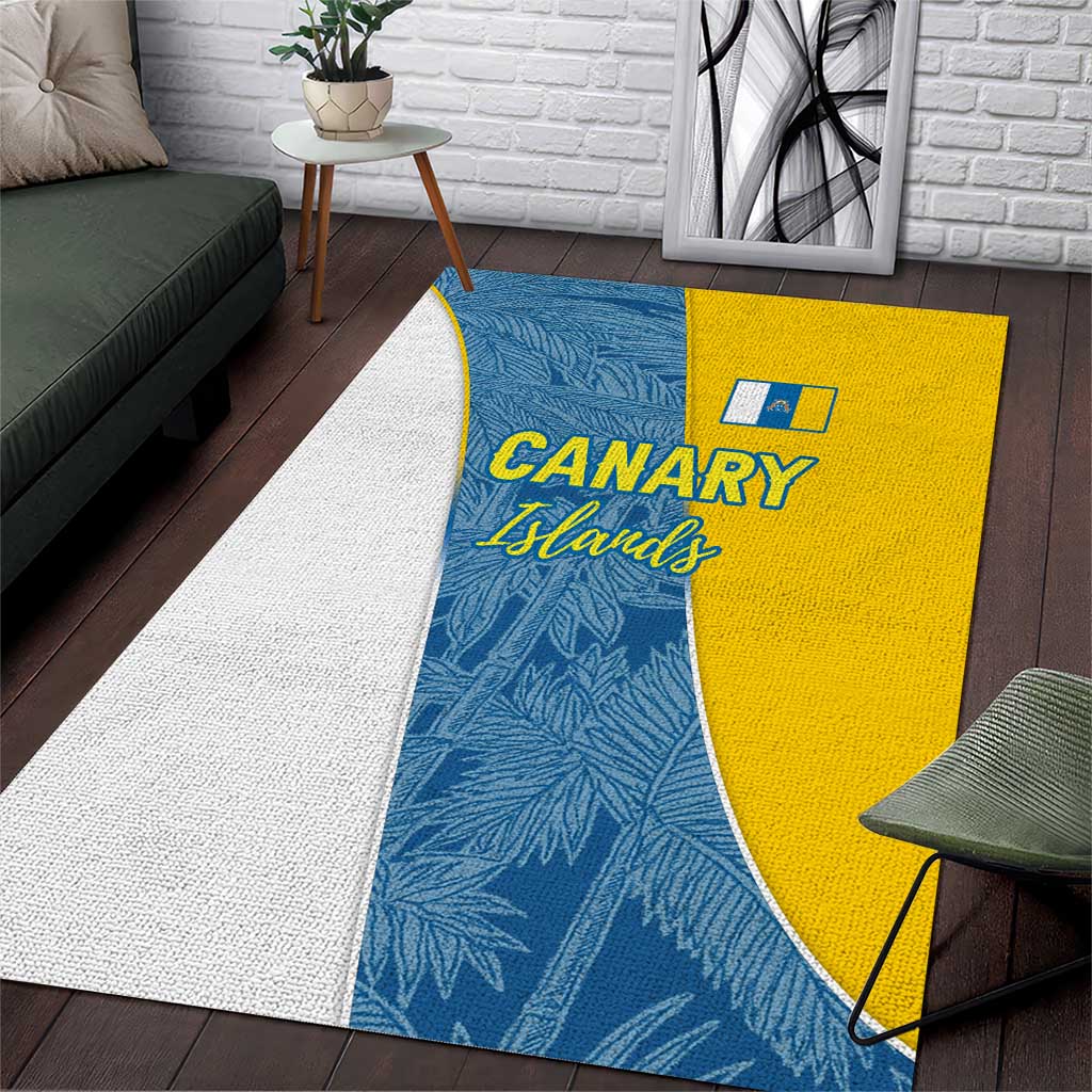 Canary Islands Flag Area Rug Autonomous Community of Spain - Wonder Print Shop