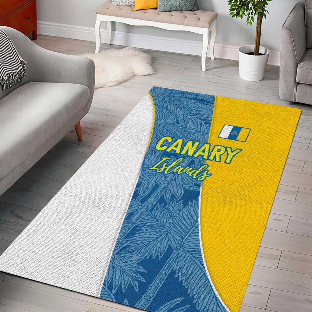 Canary Islands Flag Area Rug Autonomous Community of Spain - Wonder Print Shop