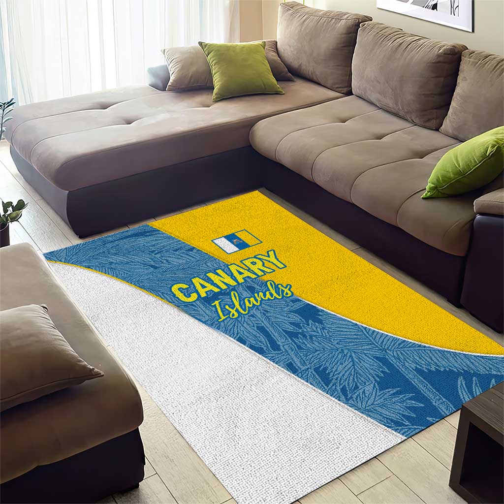 Canary Islands Flag Area Rug Autonomous Community of Spain - Wonder Print Shop