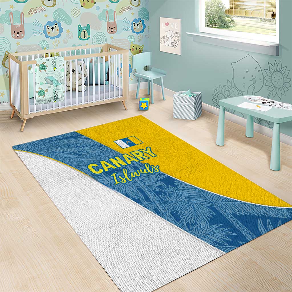 Canary Islands Flag Area Rug Autonomous Community of Spain - Wonder Print Shop
