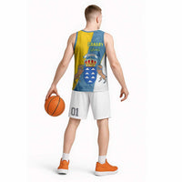 Canary Islands Flag Basketball Jersey Autonomous Community of Spain - Wonder Print Shop