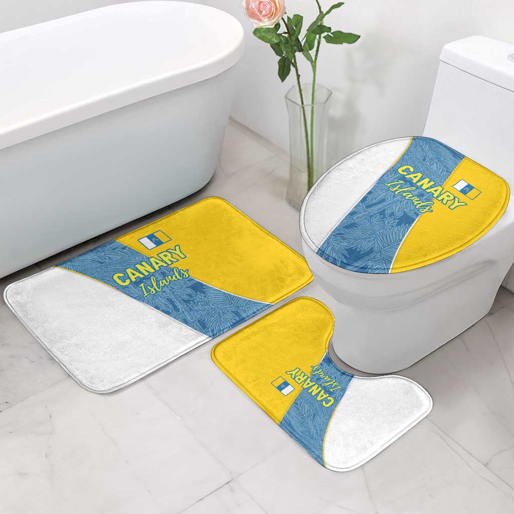 Canary Islands Flag Bathroom Set Autonomous Community of Spain - Wonder Print Shop