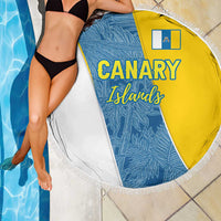 Canary Islands Flag Beach Blanket Autonomous Community of Spain - Wonder Print Shop