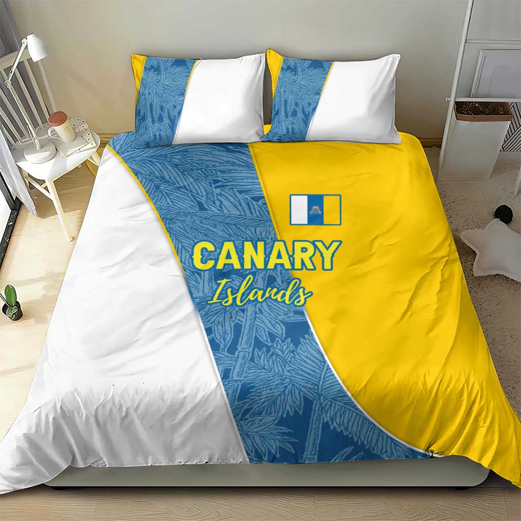 Canary Islands Flag Bedding Set Autonomous Community of Spain - Wonder Print Shop