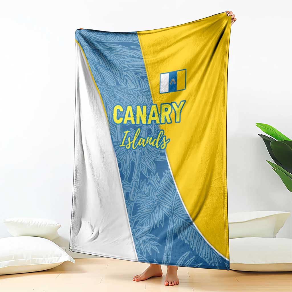 Canary Islands Flag Blanket Autonomous Community of Spain - Wonder Print Shop