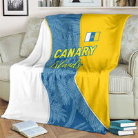 Canary Islands Flag Blanket Autonomous Community of Spain - Wonder Print Shop