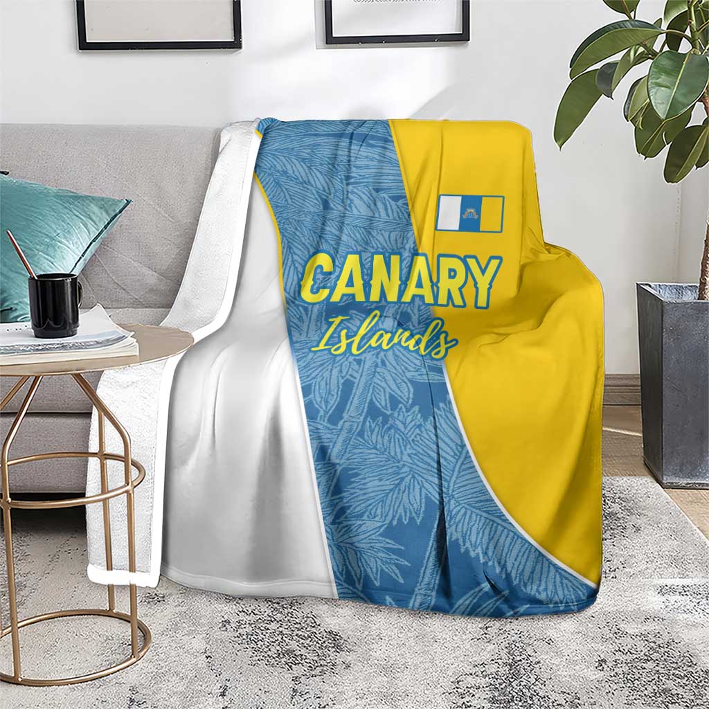 Canary Islands Flag Blanket Autonomous Community of Spain - Wonder Print Shop