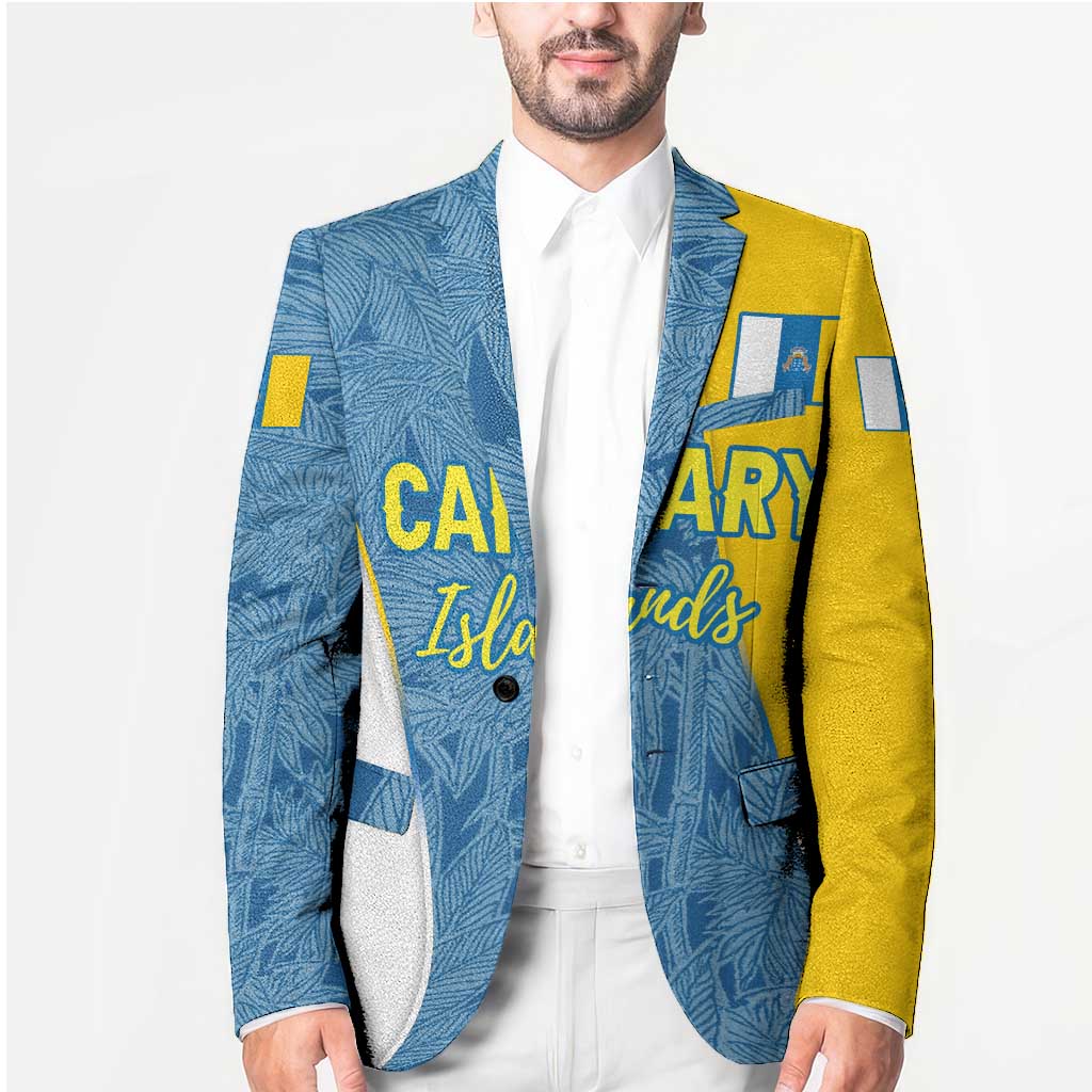 Canary Islands Flag Blazer Autonomous Community of Spain - Wonder Print Shop