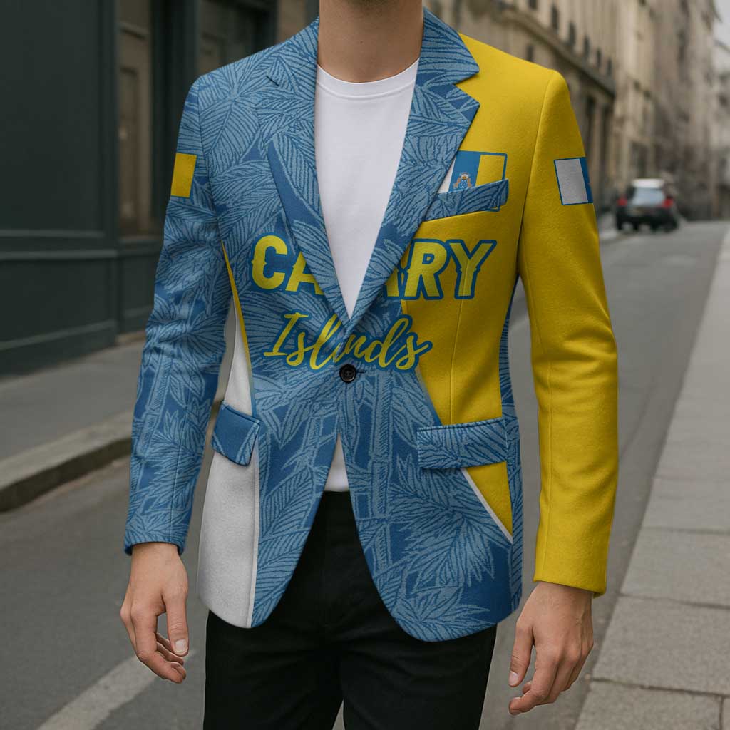 Canary Islands Flag Blazer Autonomous Community of Spain - Wonder Print Shop