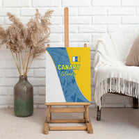 Canary Islands Flag Canvas Wall Art Autonomous Community of Spain - Wonder Print Shop