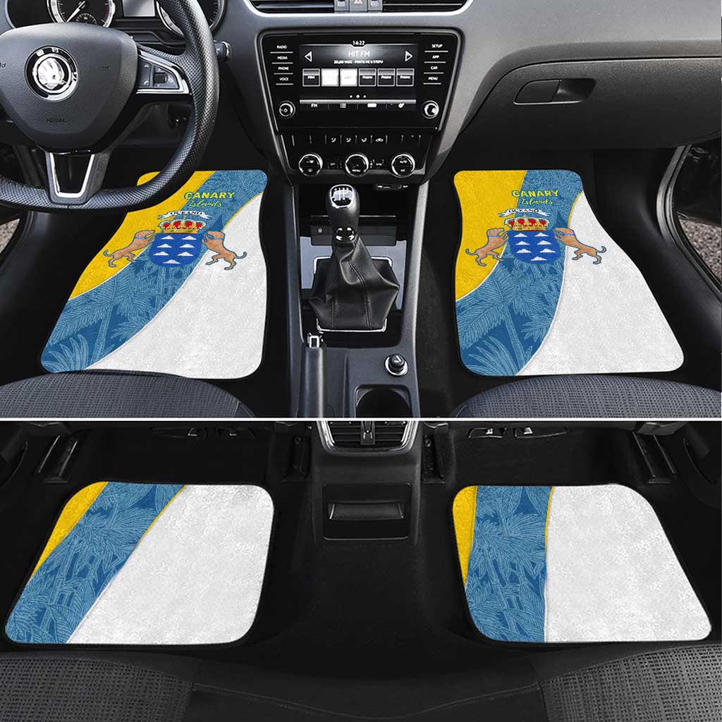 Canary Islands Flag Car Mats Autonomous Community of Spain - Wonder Print Shop