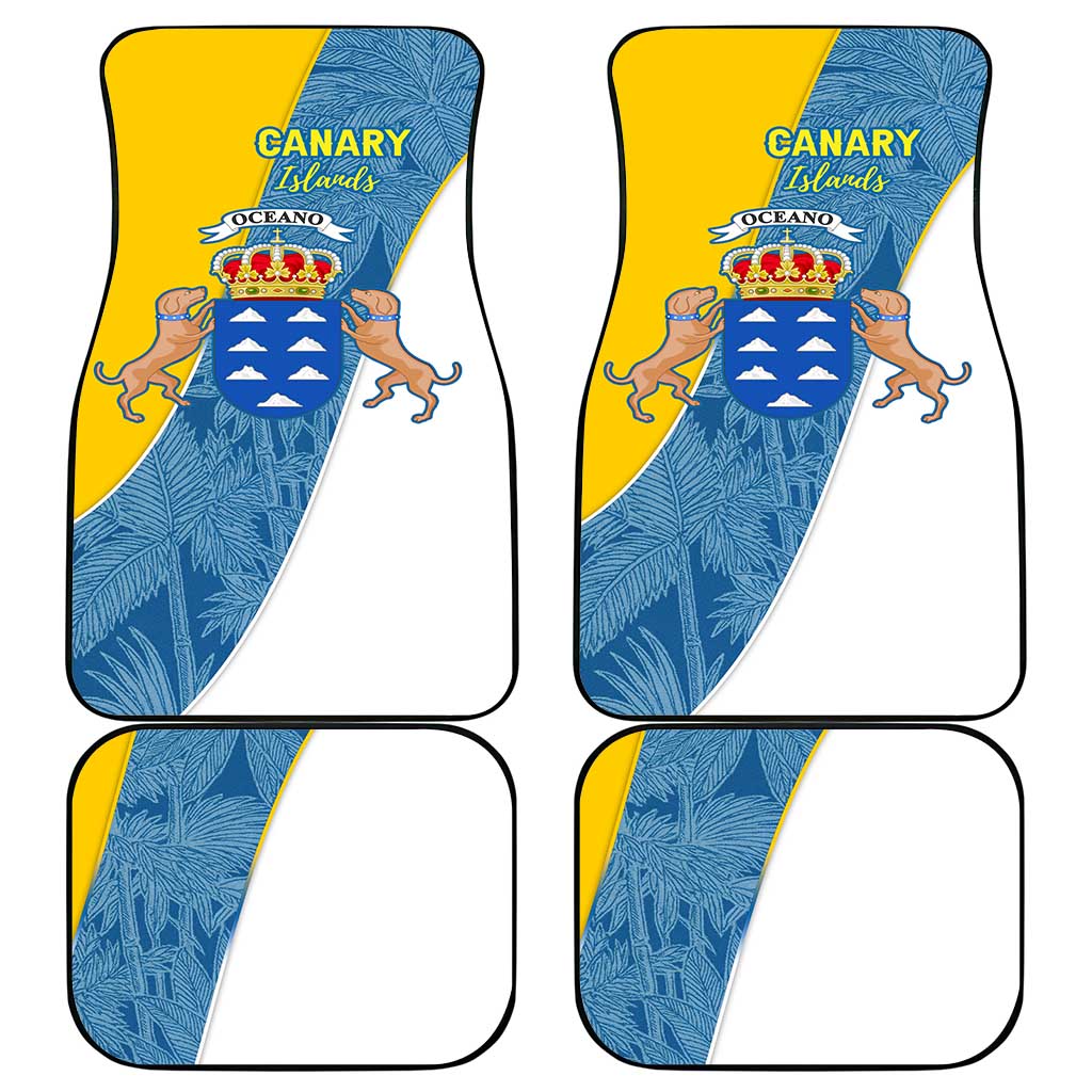 Canary Islands Flag Car Mats Autonomous Community of Spain - Wonder Print Shop