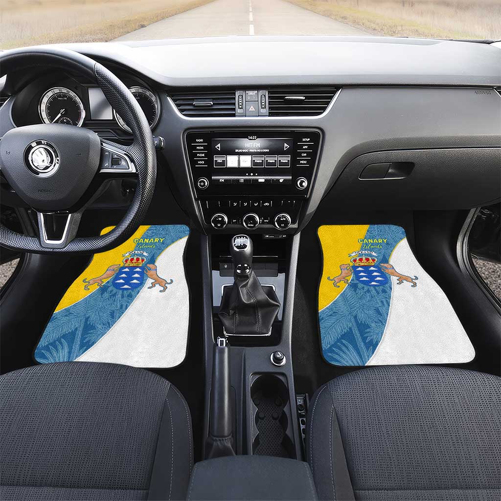 Canary Islands Flag Car Mats Autonomous Community of Spain - Wonder Print Shop