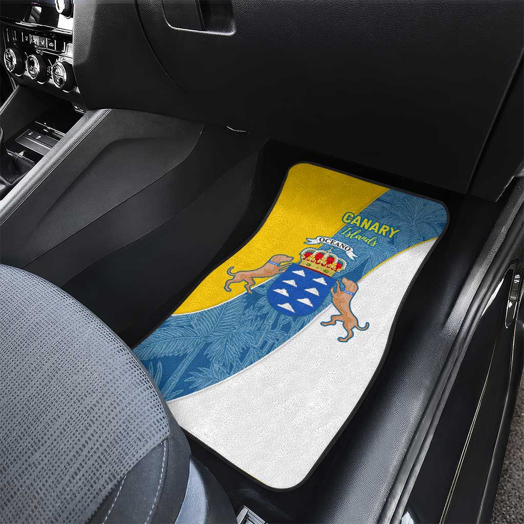 Canary Islands Flag Car Mats Autonomous Community of Spain - Wonder Print Shop