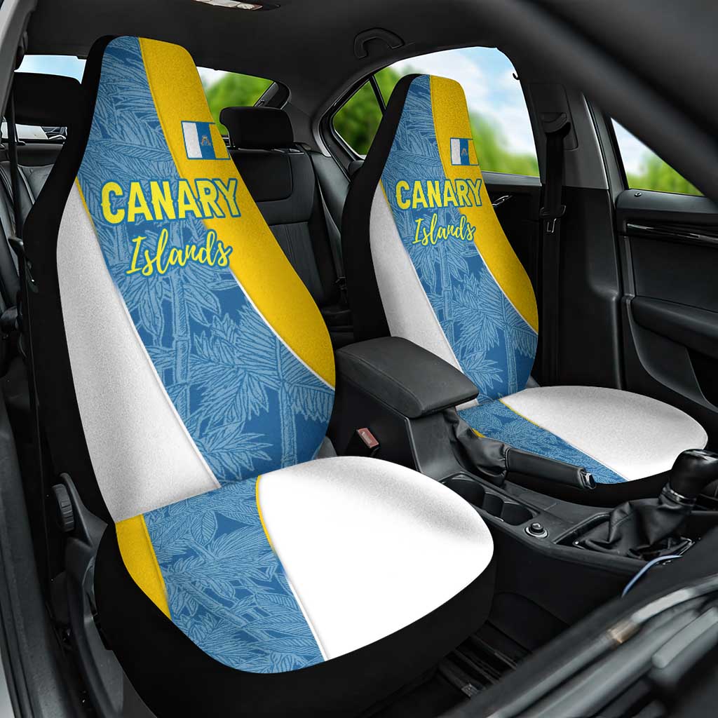 Canary Islands Flag Car Seat Cover Autonomous Community of Spain - Wonder Print Shop