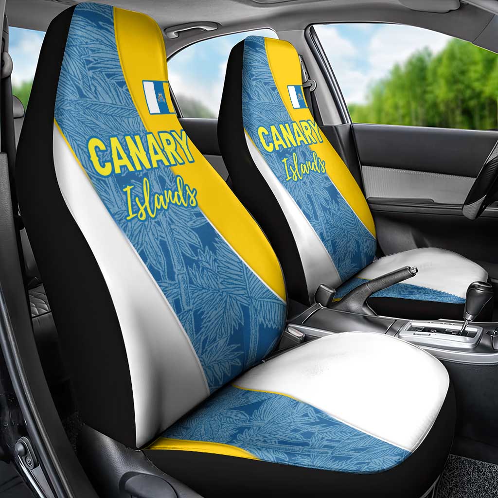 Canary Islands Flag Car Seat Cover Autonomous Community of Spain - Wonder Print Shop
