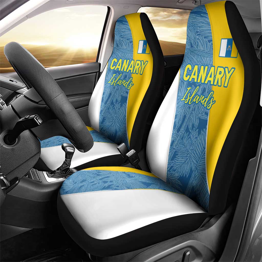 Canary Islands Flag Car Seat Cover Autonomous Community of Spain - Wonder Print Shop