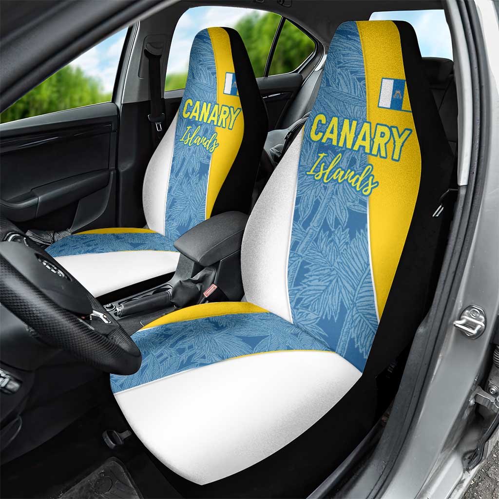 Canary Islands Flag Car Seat Cover Autonomous Community of Spain - Wonder Print Shop