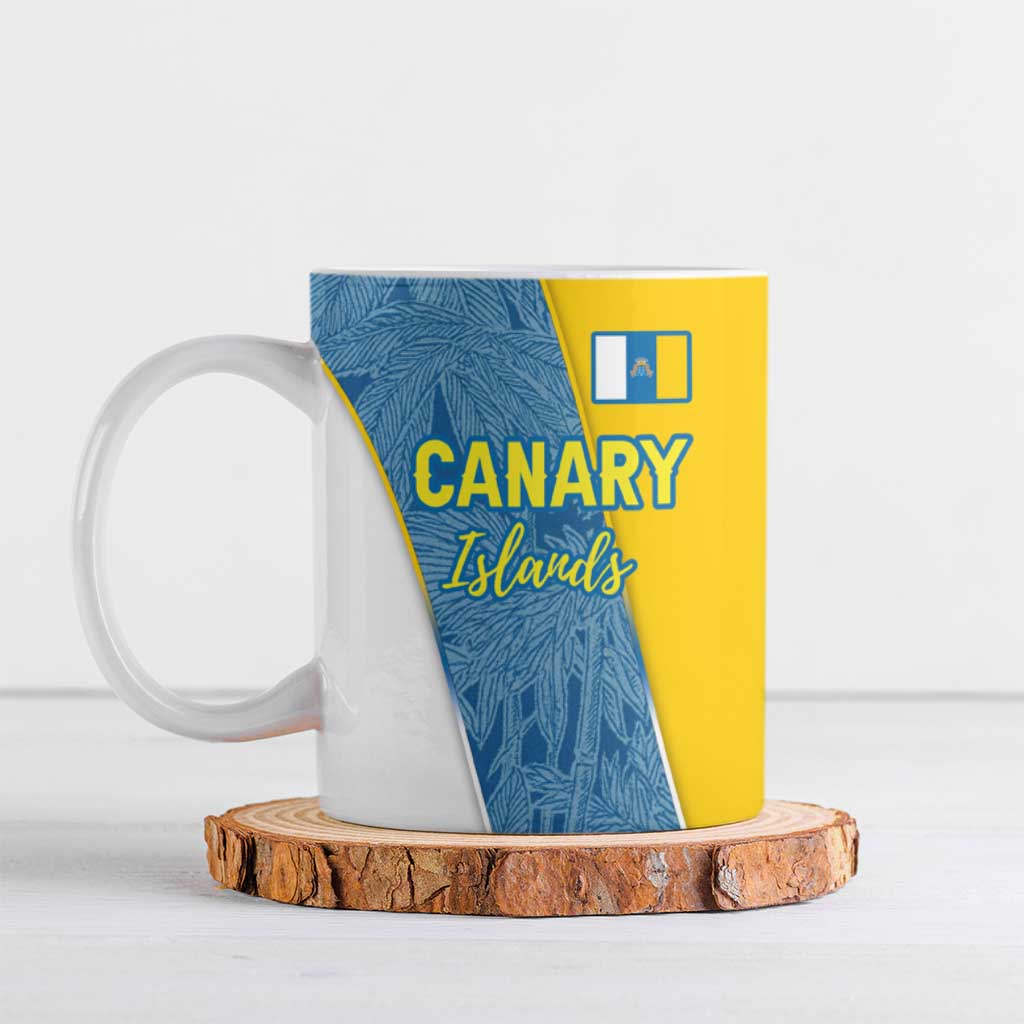 Canary Islands Flag Ceramic Mug Autonomous Community of Spain - Wonder Print Shop