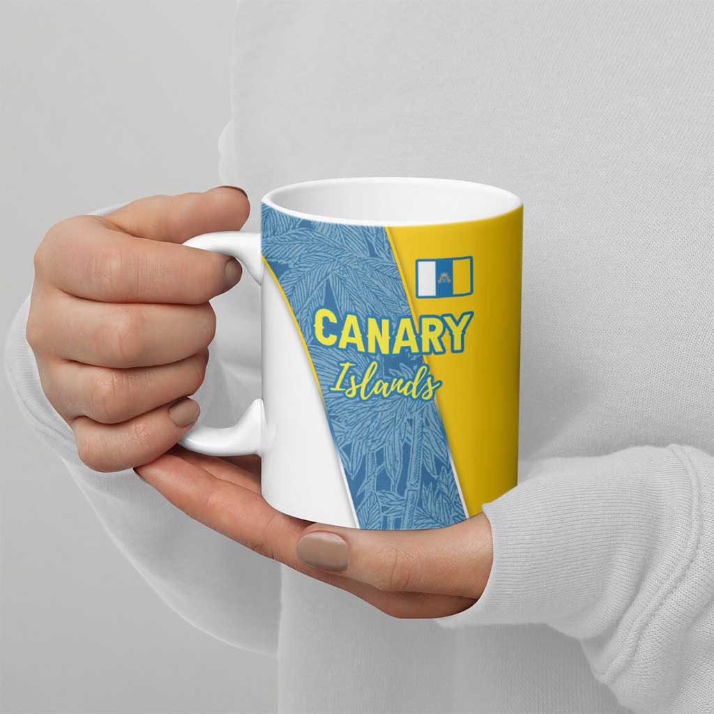 Canary Islands Flag Ceramic Mug Autonomous Community of Spain - Wonder Print Shop