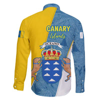 Canary Islands Flag Family Matching Mermaid Dress and Hawaiian Shirt Autonomous Community of Spain - Wonder Print Shop