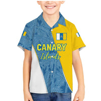 Canary Islands Flag Family Matching Mermaid Dress and Hawaiian Shirt Autonomous Community of Spain - Wonder Print Shop