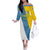 Canary Islands Flag Family Matching Off The Shoulder Long Sleeve Dress and Hawaiian Shirt Autonomous Community of Spain - Wonder Print Shop
