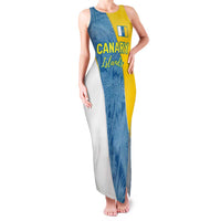 Canary Islands Flag Family Matching Tank Maxi Dress and Hawaiian Shirt Autonomous Community of Spain - Wonder Print Shop